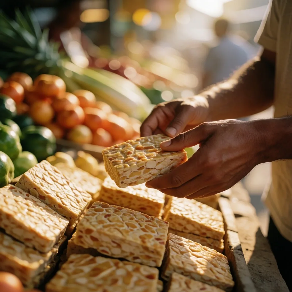 Morning market in East Java